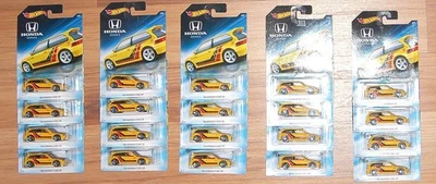 风火轮本田思域 EF 黄色 70 周年套装 20 EF9掀背车! +奖励! — 第 1/4 张图片