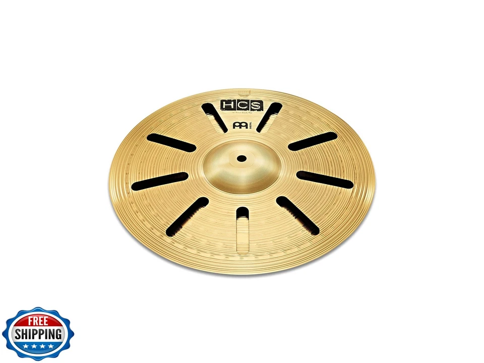 Par de platillos apilables de basura Meinl 14" con agujeros - HCS acabado tradicional latón f Foto 1 de 1