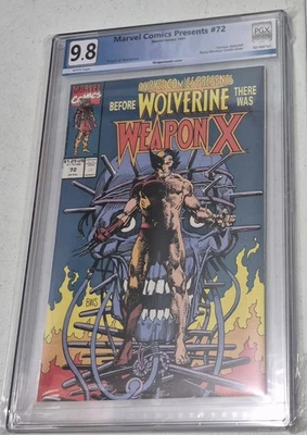 Marvel Comics Presents #72 NOT CGC PGX GRADED 9.8  Origin of Wolverine! - Image 1 of 2