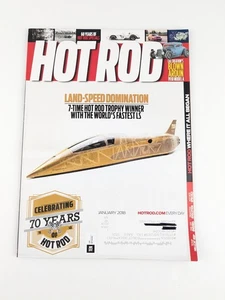 Hot Rod Magazine Jan 2018 Land-Speed Domination World's Fastest LS - Imagen 1 de 3