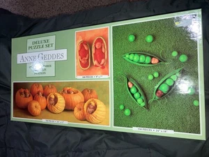 1998 Anne Geddes Three Full Size Deluxe Set 700 34x12 550 24x18 100 9x7 Puzzle - Picture 1 of 8