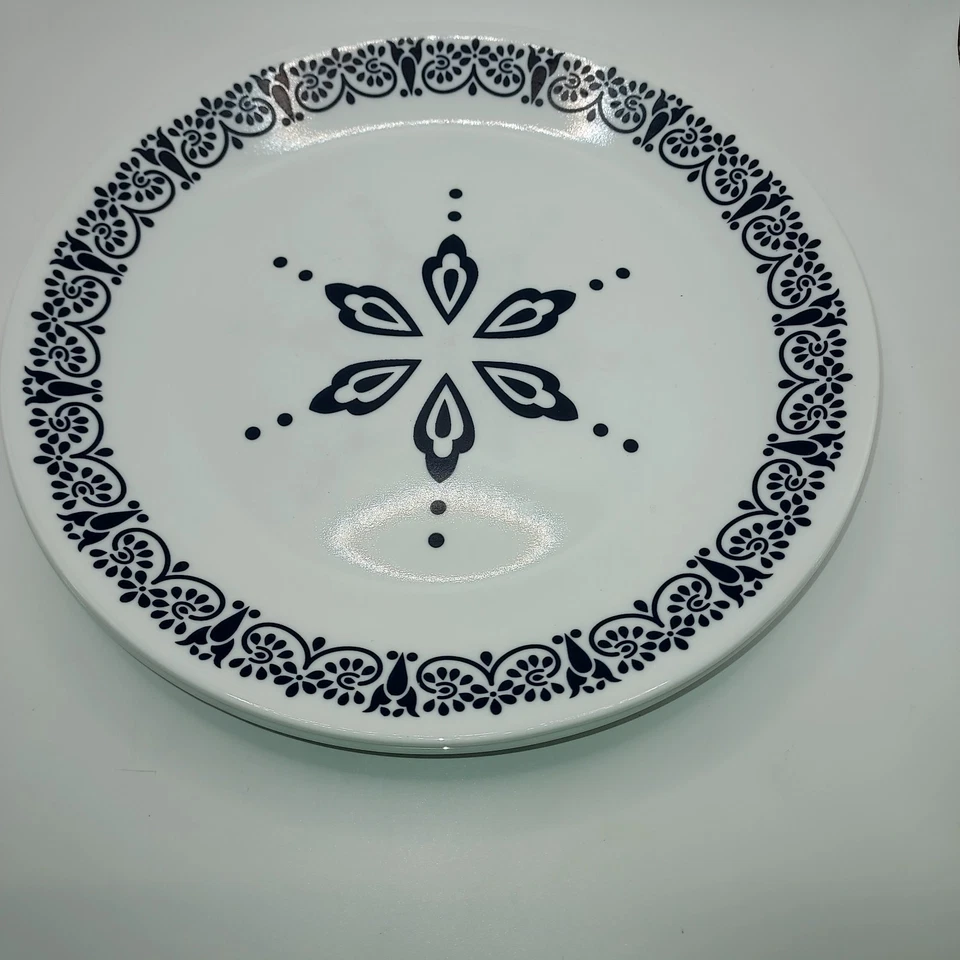 4 CORELLE Vitrelle FLORENTIA обед тарелки синий набор из 4 10,25" - Изображение 1 из 4