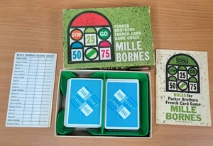 Juego de cartas Mille Bornes French Auto Themed 1962 Parker Brothers - Completo - Imagen 1 de 12