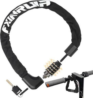 FXINRUIA E Scooter Schloss Fahrradschloss, Schweres Sicherheitsschloss mit 4-stellig Code