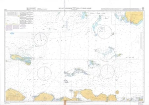 Admiralty 3011 Selat Lombok Selat Makasar Indonesia Map Chart Marine Wall Paper - Picture 1 of 6