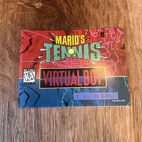 Mario&rsquo;s Tennis Manual for Nintendo Virtual Boy