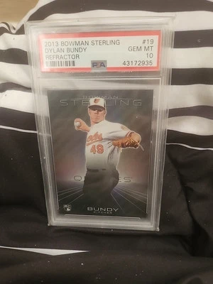2013 Bowman Sterling Dylan Bundy Rookie Refractor # 19 PSA 10  /199 Pop 1 - Image 1 of 2