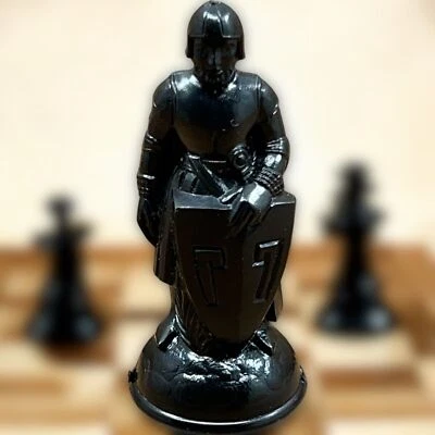 Peón negro vintage E.S. Pieza de ajedrez de plástico Lowe 1 pieza de repuesto SOLO LEER Foto 1 de 4