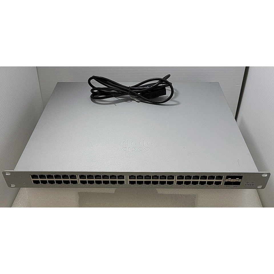 Cisco Meraki MS120-48FP-HW 48-Port 1GbE PoE+ Unclaimed MS Switch - Image 1 of 1
