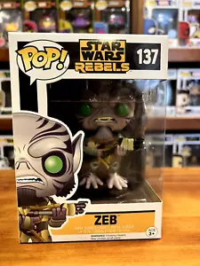 Star Wars Rebels Zeb 137 Funko Pop Vinyl EXPERT PACKAGING - Picture 1 of 7