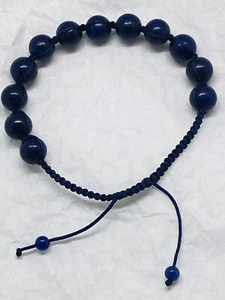 Pulsera ajustable de piedra preciosa natural hecha a mano de lapislázuli - Imagen 1 de 11