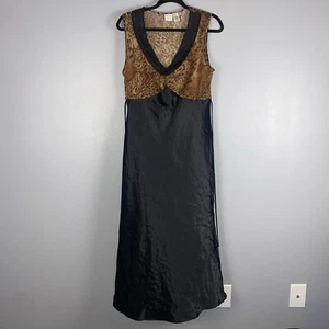 Gilligan O’malley Black Slip Grunge Sleaze Lace Dress Womens XL Vintage - Picture 1 of 6