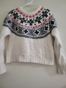 POLO Ralph Lauren FAIR ISLE NORDIC Wool/Alpaca Sweater Wowen Sz LARGE Warm VGUC - Picture 1 of 5