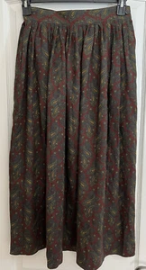 Vintage Paisley 100% Wool Skirt ELLEN TRACY Size 10 (Labels removed)1980's  - Picture 1 of 3