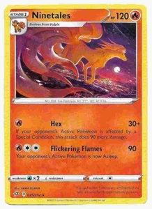 Tarjeta Pokémon Ninetales 025/192 Rara Choque Rebelde Casi Nueva-Como Nueva - Imagen 1 de 1