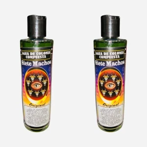 CONFEZIONE DA 2 SETTE MASCHI 7 MALI acqua colonia composta spirituale buona fortuna 8 oz - Foto 1 di 1