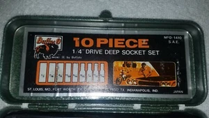 Buffalo 1/4" Drive Deep Socket Set D-1410 - Picture 1 of 7