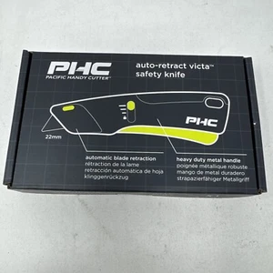 PHC Pacific Handy Cutter Auto-Retract Victa™ Safety Knife METAL NEW E13206-9 - Picture 1 of 3