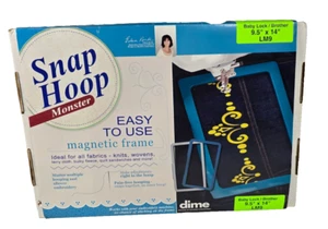 Snap Hoop monster Baby Lock/Brother LM9 Designs in Machine Embroidery 9.5"x14" - Picture 1 of 11