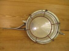 Lampe Industrie Schiffslampe NVA Marine Leuchte Korb Schutzglas Wandlampe
