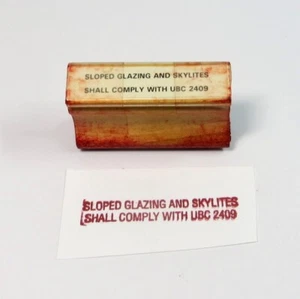 Vintage Rubber Ink 2,5" Büro Schreibtisch Holz Stempel Sammlerstück Kunsthandwerk - Bild 1 von 4