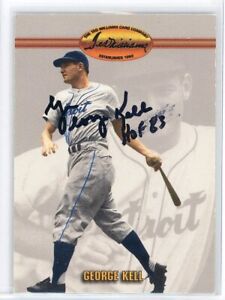 George Kell Hand Signed Baseball Card Authentic Autograph L6.10