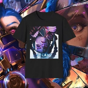Arcane League of Legends Jinx Vi Unisex Softstyle T-Shirt - Picture 1 of 5