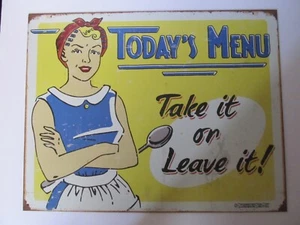 Vintage Stil Retro Blechschild Kitschig Sammlerstück Mann Höhle Deko - Bild 1 von 4