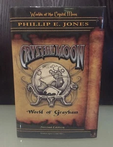 CRYSTAL MOON World of Grayham SIGNED by PHILLIP JONES hardcover jacket - Imagen 1 de 6