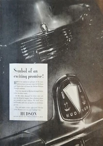 Coche Hudson 1945 anuncio vintage símbolo de una promesa emocionante - Imagen 1 de 1