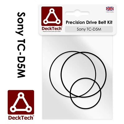 Kit de correa de repuesto DeckTech™ para cinturones Sony Walkman TC-D5M TCD5M TC D5M Foto 1 de 3