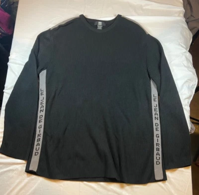 Suéter De Colección Marithe Francois Girbaud Spellout Y2K Raro Talla XXL Cuello Redondo Hip Hop Foto 1 de 4