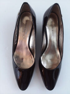 Details about  /  New ETIENNE AIGNER Women Pink Patent Leather Wedge Heel Pump Dress Shoe Size M
