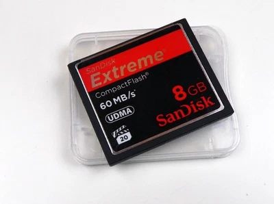 8 GB CF Compact-flash Card Speicher-Karte SanDisk Extreme 60 MB/s UDMA Kamera PC - Bild 1 von 2