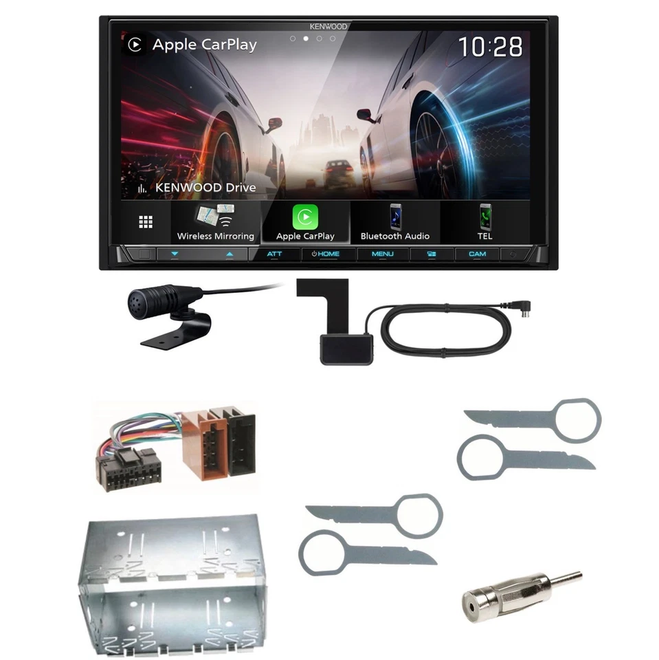 Kenwood DMX8021DABS Android Auto CarPlay Einbauset für Mercedes ML W163 - Bild 1 von 1