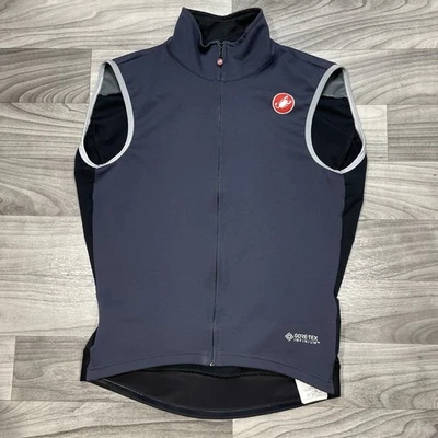Chaleco Castelli Perfetto RoS 2 GTX GoreTex para mujer L Infinium Windstopper azul marino Foto 1 de 4