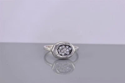 Silpada Sterling Silver Light Dancer R2448 Cubic Zirconia Band Ring 925 Sz: 6 - Image 1 of 4