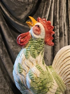 Vintage Rare Intrada Ceramic Rooster  31” - Picture 1 of 12