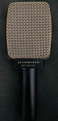SENNHEISER MD409-U3 Dynamisches Mikrofon Gebraucht Nicht Arbeits Teile Reparatur - Bild 1 von 3
