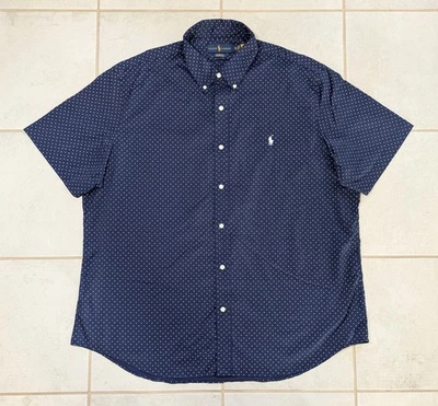 Camisa Polo Ralph Lauren Para Hombre XXL Calce Clásico Rendimiento Azul Marino Elastizada Foto 1 de 4