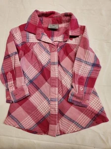 Carhartt Hemd Baby Mädchen Größe 12 Monate Rosa Langarm Flanell - Bild 1 von 6