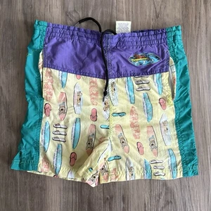 Vintage Y2K Scooby Doo Kids Swim Trunks Boy Shorts Size 6 Surf - Picture 1 of 8