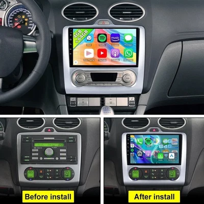 4+64 GB para Ford Focus MK2 2004-2011 CarPlay Android radio de coche estéreo BT GPS navegación Foto 1 de 4