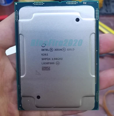 Intel Xeon Gold 6262 CPU Processor 24-Core 1.90-3.60Ghz 33MB 135W LGA-3647 SRFQ4 - Image 1 of 4