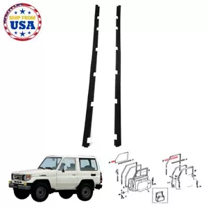 Restricción de vidrio para puerta exterior sin ventilación Fit Toyota Land Cruiser BJ74 FJ70 HJ75 FRT - Imagen 1 de 6