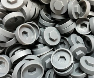 19mm Tek Screw Cover Caps 5/16 (8mm) Hex All Colours Multi Qty - Picture 1 of 14