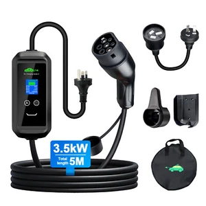 Type 2 EV Charger 3.5KW 10A/15A EV Charging Cable with App Control 15 A Plug 5M - Picture 1 of 11
