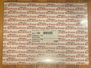Red River durchsichtiges Fotopapier 25 Blatt 8,5 x 11 39 Pfund # 8380 Auslauf NEU - Bild 1 von 3