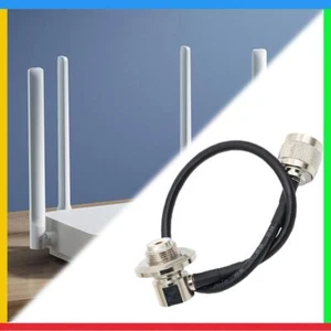 N männlicher Stecker zu UHF SO239 weiblicher Rechtswinkel RG58 Koaxialkabel Koax - Bild 1 von 9
