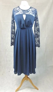 ASOS Maternity Kate Midi Dress With Lace Sleeves Size UK 14 rrp £55 NH102 AA 03 - Picture 1 of 7